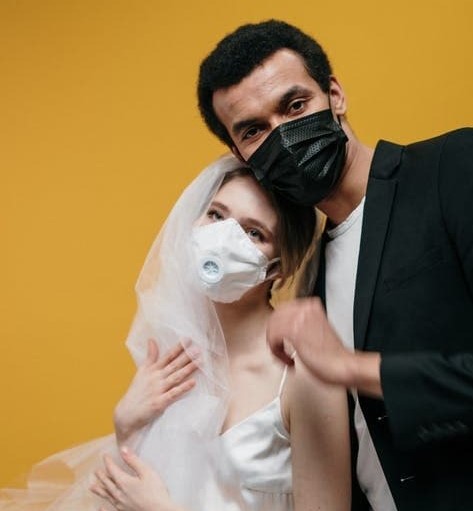 Face mask and wedding