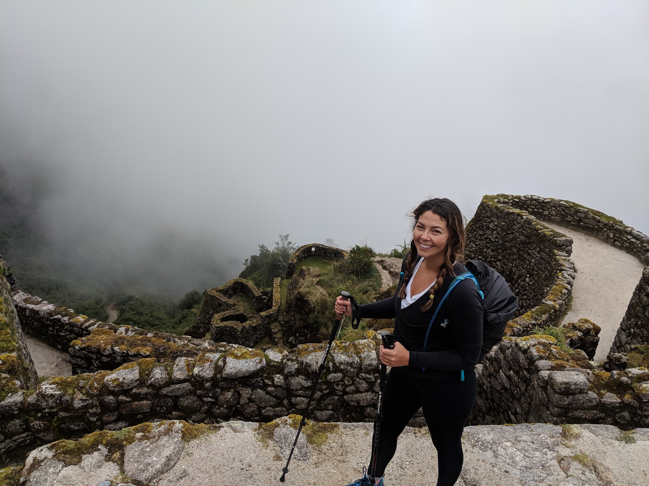 Beth hiking the Inca Trail in Peru