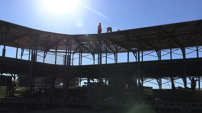Scottsdale TPC grandstand construction