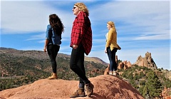 Women hiking
