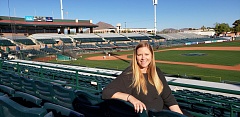 Stephanie Tippett at Scottsdale Stadium