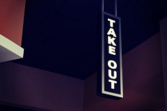 Take out sign