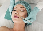 Woman undergoing cosmetic surgery