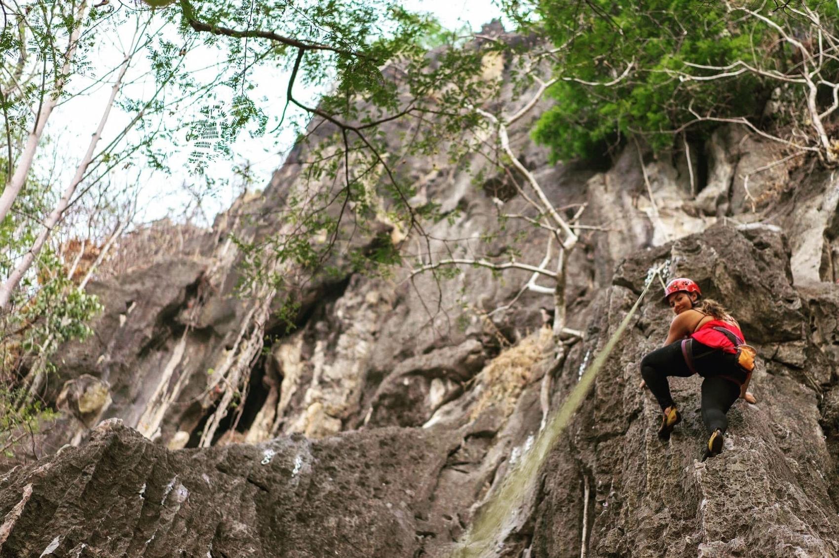 Rock climbing in Thailand Beth Ciaramello